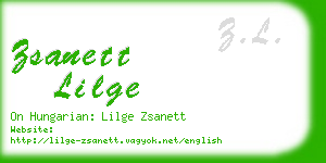 zsanett lilge business card